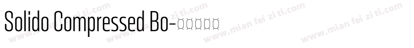 Solido Compressed Bo字体转换